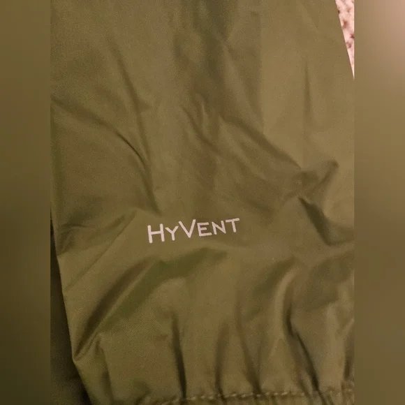 The North Face Kids Two-Tone Green Raincoat Size 7/8 Like New - Picture 4 of 8